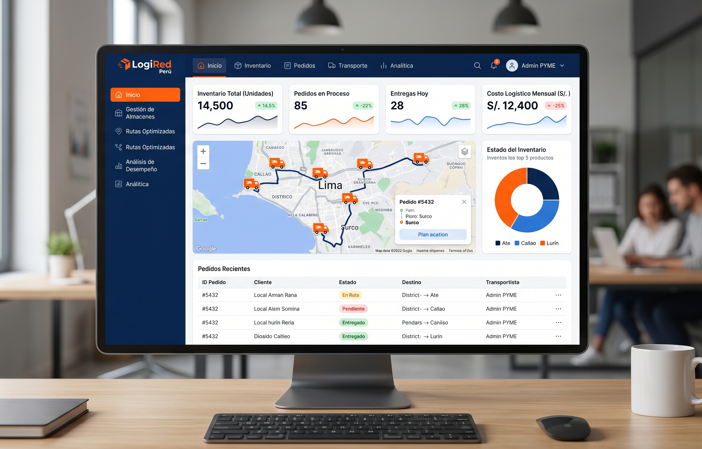 Dashboard LogiRed Perú